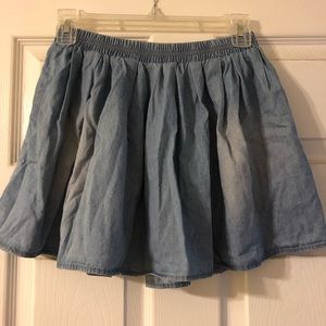 Soft denim skater skirt. XS worn once